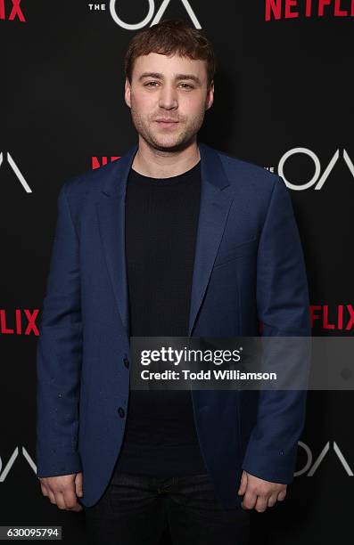 Emory Cohen attends the premiere of Netflix's "The OA" at the Vista Theatre on December 15, 2016 in Los Angeles, California.