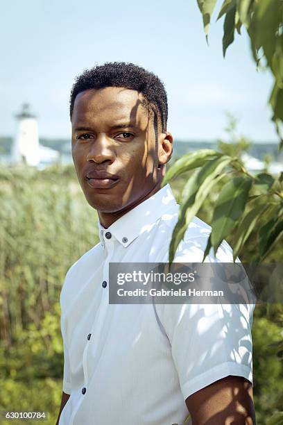 Director Nate Parker is photographed for New York Times on August 13, 2016 in Edgartown, Martha's Vineyard, Massachusetts. Director Nate Parker in...