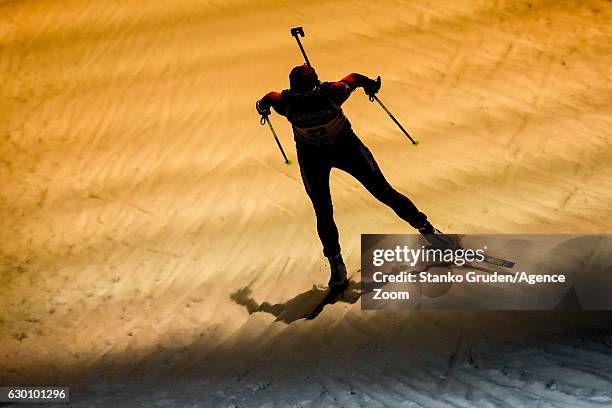 Susan Dunklee of USA takes 3rd place during the IBU Biathlon World Cup Women's Sprint on December 16, 2016 in Nove Mesto na Morave, Czech Republic.