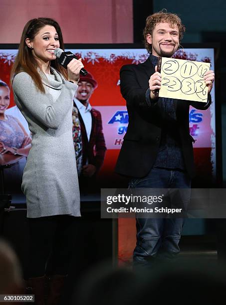 Amelie van Tass and Thommy Ten of The Clairvoyants perform on stage during Build Presents The Clairvoyants Discussing the "America's Got Talent...