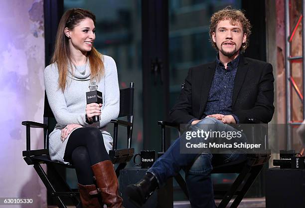 Amelie van Tass and Thommy Ten of The Clairvoyants speak at Build Presents The Clairvoyants Discussing the "America's Got Talent Holiday Spectacular"...