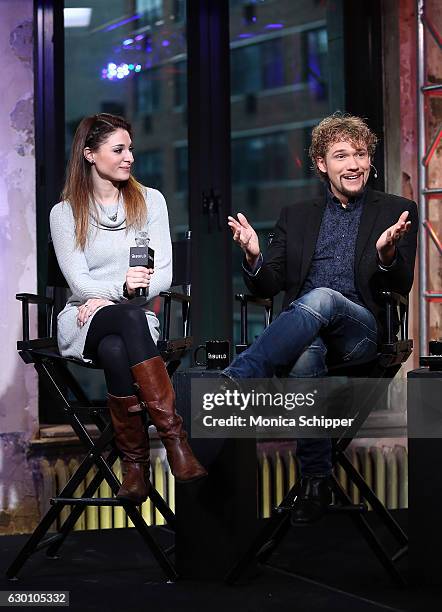 Amelie van Tass and Thommy Ten of The Clairvoyants speak at Build Presents The Clairvoyants Discussing the "America's Got Talent Holiday Spectacular"...