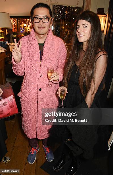 Daisy Hoppen attends the LOVE Christmas Party hosted by Katie Grand and Poppy Delevingne at George on December 16, 2016 in London, England.