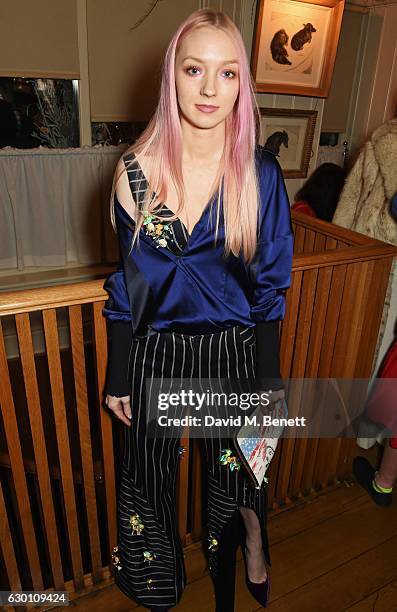 Amy Robertson attends the LOVE Christmas Party hosted by Katie Grand and Poppy Delevingne at George on December 16, 2016 in London, England.