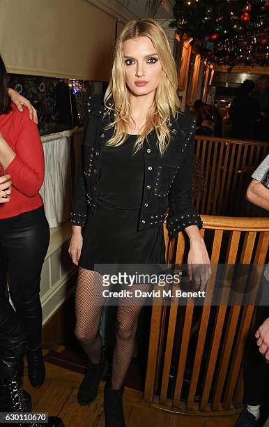 Lily Donaldson attends the LOVE Christmas Party hosted by Katie Grand and Poppy Delevingne at George on December 16, 2016 in London, England.