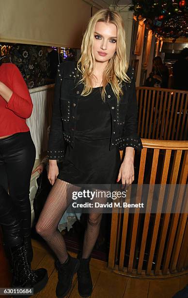 Lily Donaldson attends the LOVE Christmas Party hosted by Katie Grand and Poppy Delevingne at George on December 16, 2016 in London, England.