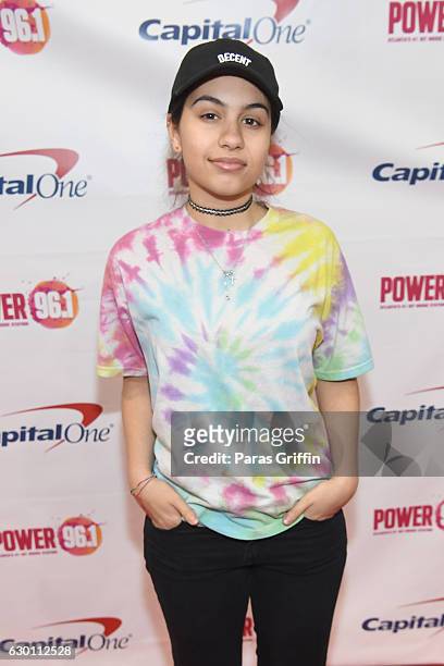 Alessia Cara attends Power 96.1's Jingle Ball 2016 at Philips Arena on December 16, 2016 in Atlanta, Georgia.