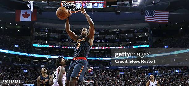 Atlanta Hawks center Dwight Howard dunks as the Toronto Raptors lose to the Atlanta Hawks 125-121 at the Air Canada Centre in Toronto. December 16,...