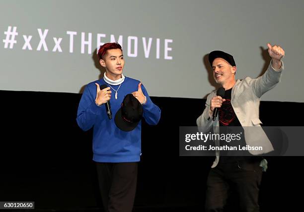 Actor Kris Wu and Director D. J. Caruso attend the LA Screening of Paramount Pictures "xXx: RETURN OF XANDER OF CAGE" at the Paramount Theatre on the...