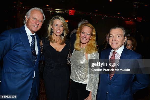 Karl Wellner, Deborah Wellner, Muffie Potter Aston and Dr. Sherrell Aston attend George Farias, Anne and Jay McInerney Host A Christmas Cheer Holiday...