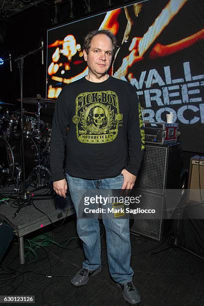 Sirius/XM Host Eddie Trunk attends the 2016 Wall Street Rocks For Our Heroes Concert at the Highline Ballroom on December 16, 2016 in New York City.