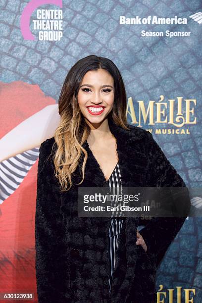 Actress Kara Royster attends the Center Theatre Group's Production Of "Amelie, A New Musical" at Ahmanson Theatre on December 16, 2016 in Los...