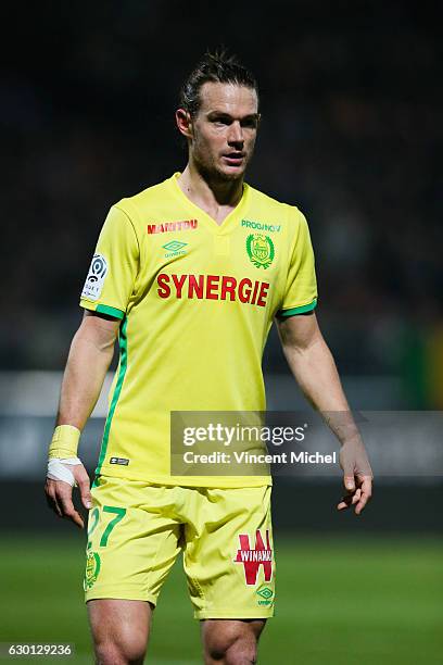 Guillaume Gillet of Nantes during the French Ligue 1 match between Angers and Nantes on December 16, 2016 in Angers, France.