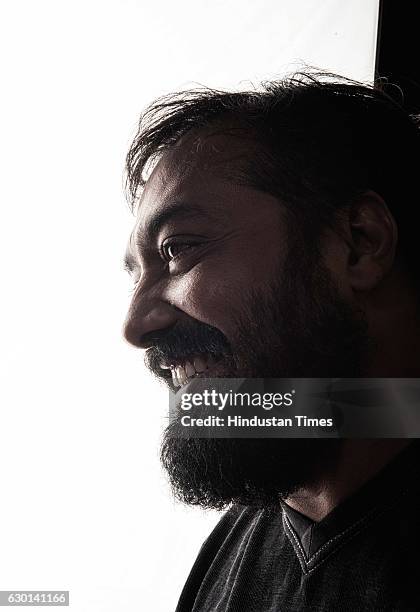 Bollywood filmmaker Anurag Kashyap poses during an exclusive interview with ht48hours-Hindustan Times, at Phantom films, Oshiwara, on May 30, 2016 in...