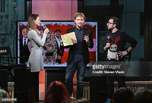 Amelie van Tass and Thommy Ten of The Clairvoyants perform on stage at AOL BUILD at AOL HQ on December 16, 2016 in New York City.