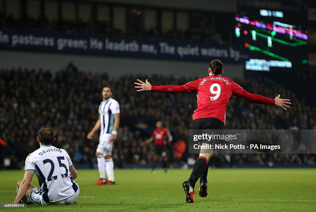 West Bromwich Albion v Manchester United - Premier League - The Hawthorns