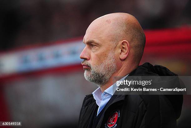 Fleetwood Town manager Uwe Rosler during the Sky Bet League One match between Swindon Town and Fleetwood Town at County Ground on December 17, 2016...