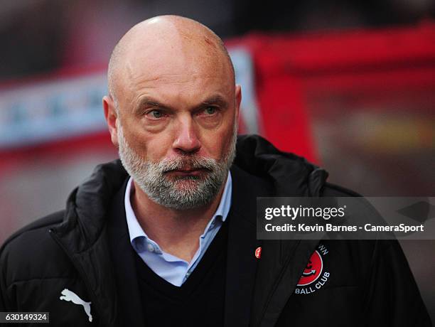 Fleetwood Town manager Uwe Rosler during the Sky Bet League One match between Swindon Town and Fleetwood Town at County Ground on December 17, 2016...