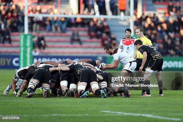 Samuel Marques of Toulouse during the European Champions Cup match between Stade Toulousain and Zebre at Stade Ernest Wallon on December 17, 2016 in...