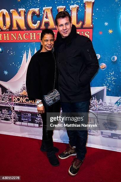 Thomas Heinze and his wife Jackie Brown attend the 13th Roncalli Christmas at Tempodrom on December 17, 2016 in Berlin, Germany.
