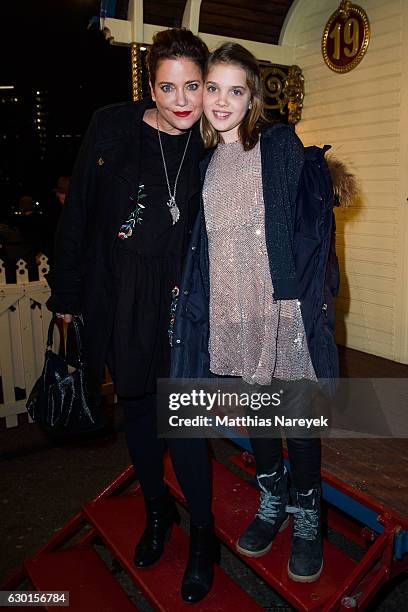 Muriel Baumeister and her daughter Frieda attend the 13th Roncalli Christmas at Tempodrom on December 17, 2016 in Berlin, Germany.