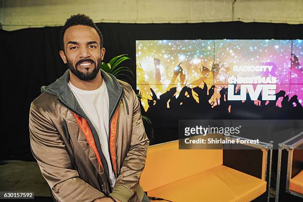 Craig David poses backstage at Radio City Christmas Live at Echo Arena on December 17, 2016 in Liverpool, England.