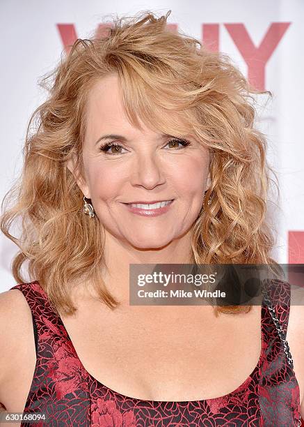 Actress Lea Thompson attends the premiere of 20th Century Fox's "Why Him?" at Regency Bruin Theater on December 17, 2016 in Westwood, California.