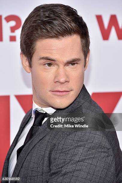Actor Adam Devine attends the premiere of 20th Century Fox's "Why Him?" at Regency Bruin Theater on December 17, 2016 in Westwood, California.