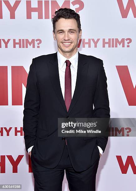 Actor James Franco attends the premiere of 20th Century Fox's "Why Him?" at Regency Bruin Theater on December 17, 2016 in Westwood, California.