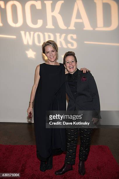 Executive Director / Founder of Stockade Works Mary Stuart Masterson and Beth Davenport Chief Operating Officer of Stockade Works Hosts Holiday...