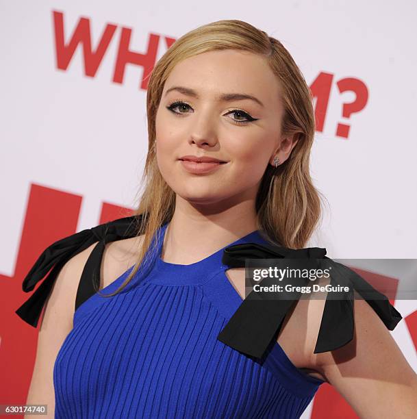 Actress Peyton List arrives at the premiere of 20th Century Fox's "Why Him?" at Regency Bruin Theater on December 17, 2016 in Westwood, California.