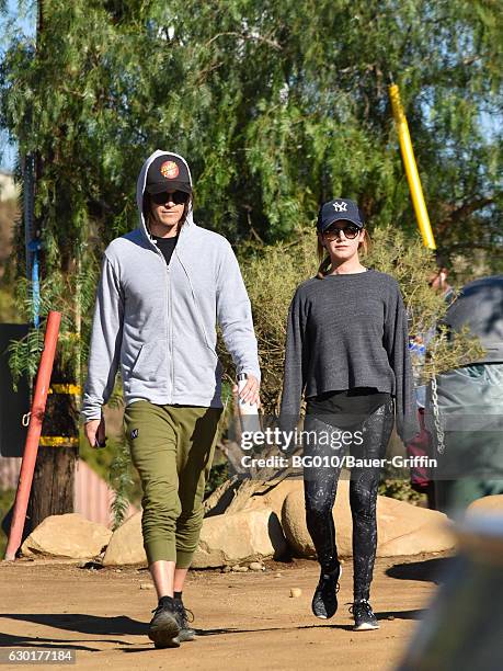 Ashley Tisdale and Christopher French are seen on December 17, 2016 in Los Angeles, California.