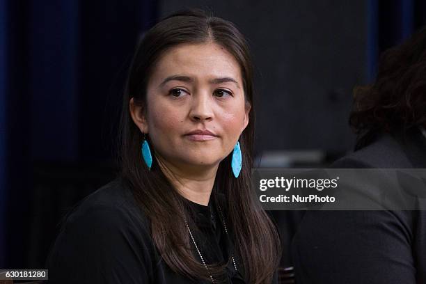 In the South Court Auditorium of the Eisenhower Executive Office Building of the White House in Washington DC, on 16 December 2016, Josie Raphaelito,...