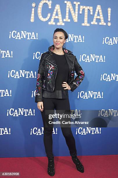 Spanish model Maria Jose Besora attends 'Canta' premiere at Capitol cinema on December 18, 2016 in Madrid, Spain.