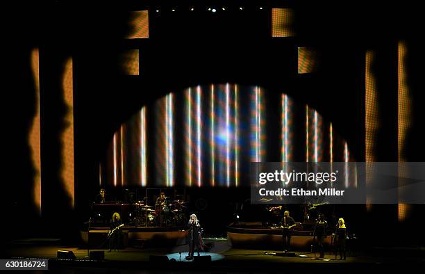 Singer/songwriter Stevie Nicks performs during the grand opening of Park Theater at Monte Carlo Resort and Casino on December 17, 2016 in Las Vegas,...