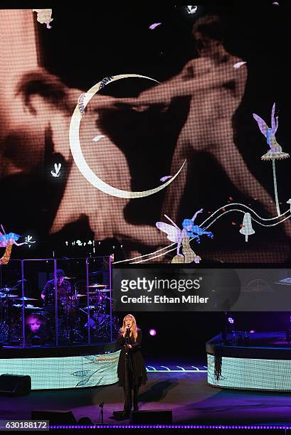 Singer/songwriter Stevie Nicks performs during the grand opening of Park Theater at Monte Carlo Resort and Casino on December 17, 2016 in Las Vegas,...