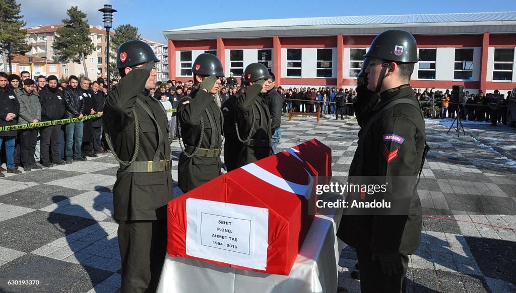 Funeral held for martyred soldiers in Turkey