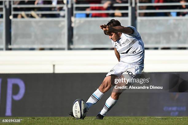 Demetri Catrakilis of Montpellier during the European Champions Cup match between Montpellier and Castres on December 18, 2016 in Montpellier, France.