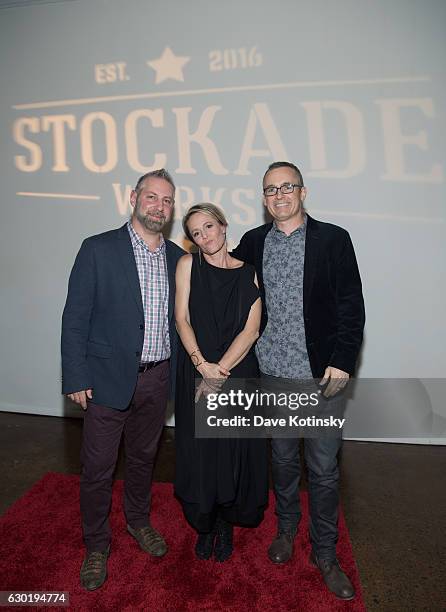 Mary Stuart Masterson and Rob Tourtelot attend the Holiday Fundraiser for #StockadeWorks on December 17, 2016 in Kingston, New York.
