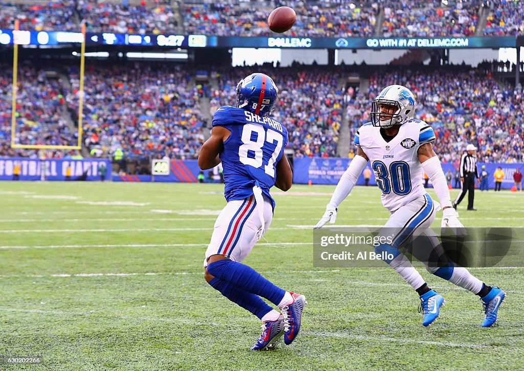 Detroit Lions v New York Giants