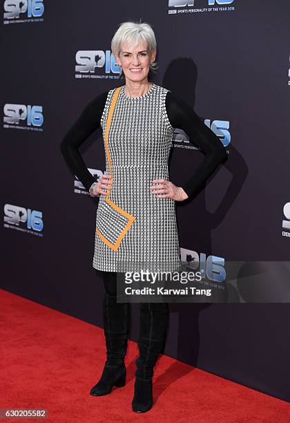 Judy Murray attends the BBC Sports Personality Of The Year at Resorts World on December 18, 2016 in Birmingham, United Kingdom.