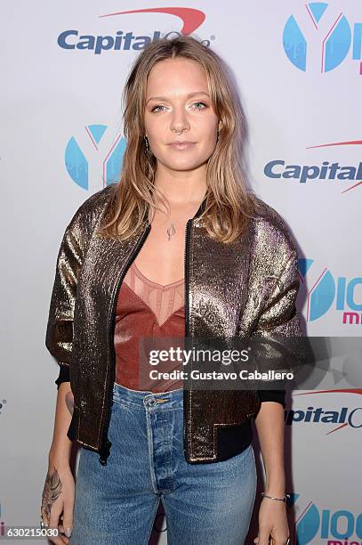 Tove Lo attends the Y100's Jingle Ball 2016 - PRESS ROOM at BB&T Center on December 18, 2016 in Sunrise, Florida.