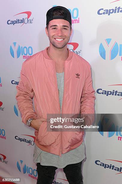 Jake Miller attends the Y100's Jingle Ball 2016 - PRESS ROOM at BB&T Center on December 18, 2016 in Sunrise, Florida.