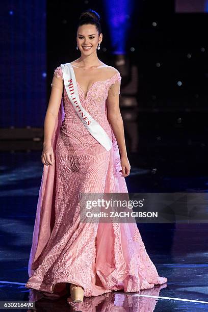 Miss Philippines Catriona Elisa Gray is pictured during the Grand Final of the Miss World 2016 pageant at the MGM National Harbor December 18, 2016...