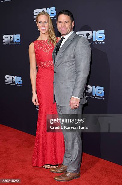 Helen Glover and Steve Backshall attend the BBC Sports Personality Of The Year at Resorts World on December 18, 2016 in Birmingham, United Kingdom.