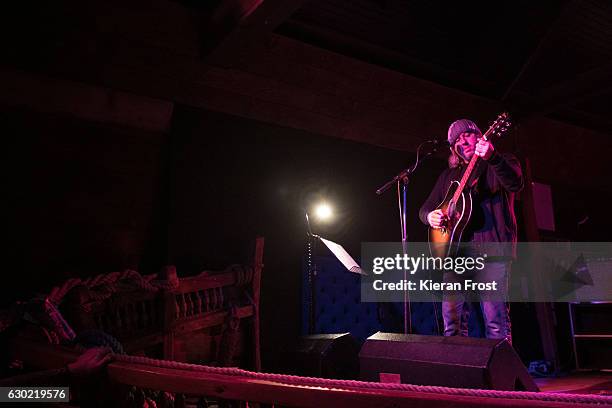 Damon Gough, aka Badly Drawn Boy, performs at The Bowery on December 18, 2016 in Dublin, Ireland