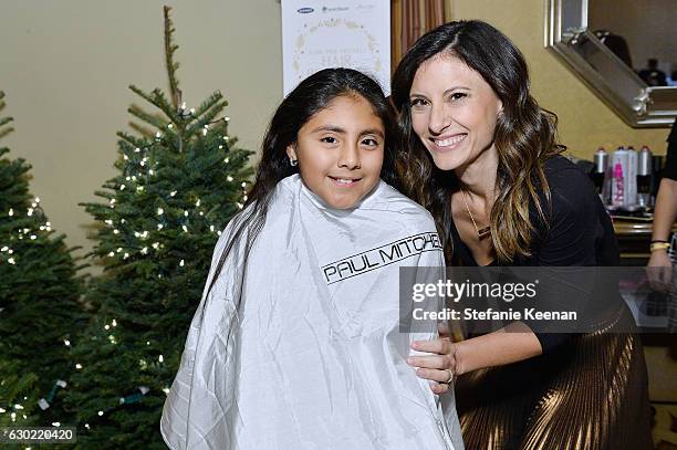 Norah Weinstein and guest attend Baby2Baby Holiday Party Presented By Old Navy at Montage Beverly Hills on December 18, 2016 in Beverly Hills,...