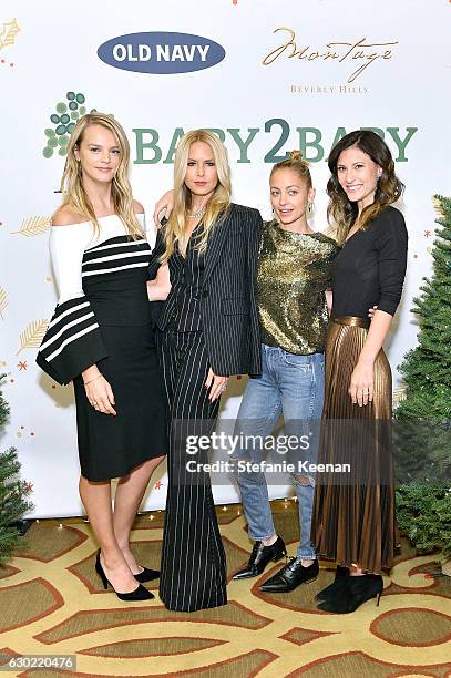 Kelly Sawyer Patricof, Rachel Zoe, Nicole Richie and Norah Weinstein attend Baby2Baby Holiday Party Presented By Old Navy at Montage Beverly Hills on...