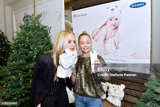 Rachel Zoe and Nicole Richie attend Baby2Baby Holiday Party Presented By Old Navy at Montage Beverly Hills on December 18, 2016 in Beverly Hills,...