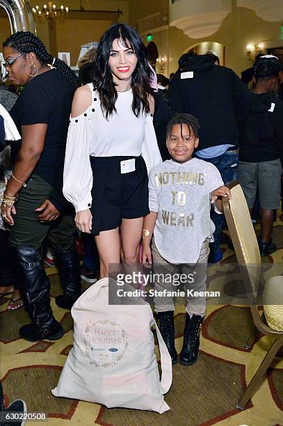 Jenna Dewan Tatum and guest attend Baby2Baby Holiday Party Presented By Old Navy at Montage Beverly Hills on December 18, 2016 in Beverly Hills,...
